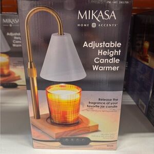 Mikasa White and Gold Candle Holder